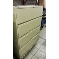 4 Drawer Flip Front Cabinet Tan